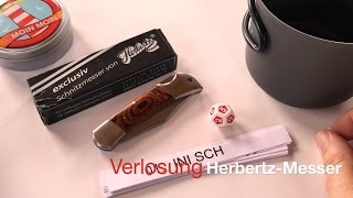 Verlosung des HerbertzMessers And the Herbertz goes to [upl. by Llewkcor]