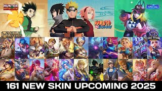 MLBB ALL UPCOMING SKINS 2025  161 NEW SKIN amp RELEASE DATE  FANNY LEGEND HUNTER X HUNTER NARUTO [upl. by Ahseel232]