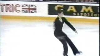 Christopher Bowman USA  1990 World Figure Skating Championships Mens Free Skate [upl. by Hnahym]