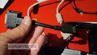 Using DVID cable to HDMI port adapter for Computer Monitor [upl. by Steinke888]