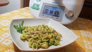 Pasta e piselli risottata per bimby TM6 TM5 TM31 [upl. by Lissak]