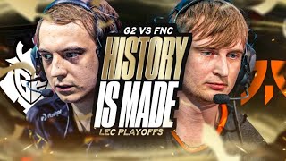 HISTORY IS MADE  G2 TAKE ON FNC IN THE LEC PLAYOFFS SUMMER 2024  CAEDREL [upl. by Nedrud44]