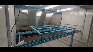 Paint booth for Glass and furniture [upl. by Seif867]