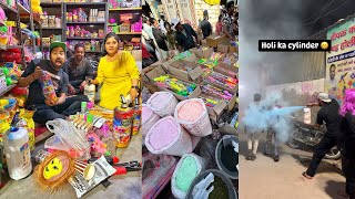 Buying Biggest Holi Stash 2024  Cheapest Holi stash 🤯 [upl. by Aivalf]