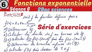 Les fonctions exponentielles séance 6 2 Bac sciences Exercice 2 [upl. by Mata]