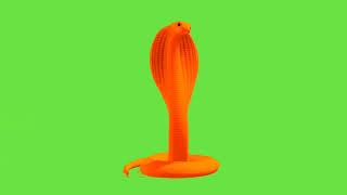 Snake green screen orange and yellow greenscreen nagin [upl. by Nonnahc]