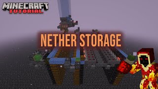 Cómo Hacer un ALMACÉN de ITEMS en el NETHER  Minecraft 119 [upl. by Demha]