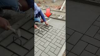 How to make road made of cement like brick 😳 shorts [upl. by Ayhtnic]