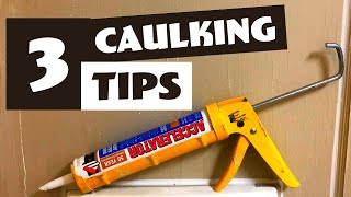 3 Caulking Tips Caulking with a reusable caulking tube [upl. by Anail]