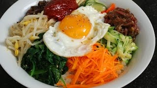 Bibimbap 비빔밥 amp Dolsotbibimbap 돌솥비빔밥 [upl. by Anilegna]