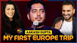 My First Euro Trip  Aakash Gupta  Standup Comedy Reaction [upl. by Cchaddie676]