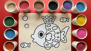 Sand painting Fish [upl. by Silverman735]