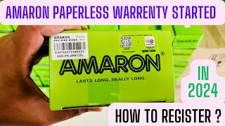 2024 Amaron Battery Warranty Card Stopped 😱 Only Online Warranty  amaronbattery [upl. by Aranaj]