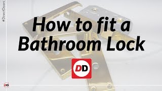 How To Install a Schlage Bed and Bath Locking Door Handle With Reversible Handles on a new door [upl. by Oliviero]