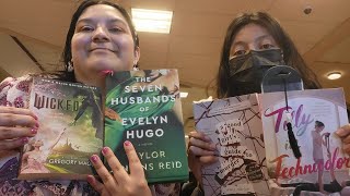 Reading our Bought Books from Barnes amp Noble vlog [upl. by Ardnua643]