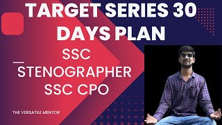 Day 1 Target Series for sscsteno and ssccpo Keep following  30 Days Selection Plan trending [upl. by Hasin]