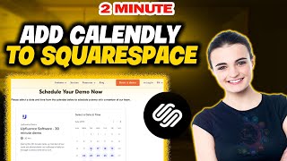 How to add calendly to squarespace 2024  Schedule appointments on Squarespace [upl. by Milman]