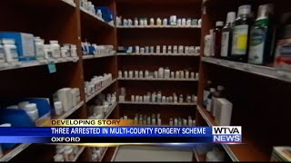 Trio accused of passing fake prescriptions across north Mississippi [upl. by Fin964]