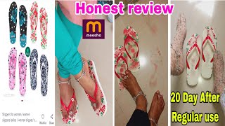 Meesho flip flop slippers for women Honestly review hindi [upl. by Oirogerg]