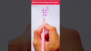 Method For Solving Derivatives Operation  derivatives shorts viral maths [upl. by Garcon]