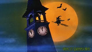 A Spooky Night in Halloween Town 👻 Vintage Halloween Oldies music  reverb 🎃 spooky sounds ASMR [upl. by Nahallac]