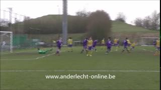 Andonline U19 Anderlecht  STVV goal Francis Amuzu [upl. by Nemraciram]