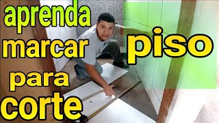 Como marcar o PISO para CORTE em DIAGONAL [upl. by Malamut]