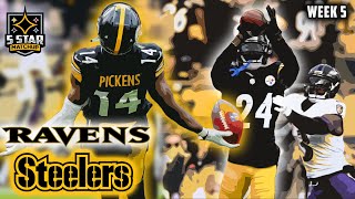 Kenny Pickett amp George Pickens Lead Unbelievable Comeback  Ravens vs Steelers Week 5 Highlights [upl. by Apul]