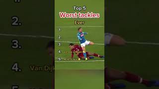 Worst Tackles In Football 😲 football fypシ゚viral explorepage [upl. by Ayhay]