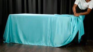 60 Second Drape Tie for Rectangular Tablecloths [upl. by Dawkins379]