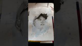 Joseph Sabello art portrait ungart art drawing josephsabello painting fyp portrait [upl. by Eerehc]