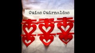 Guía guirnalda corazones papel China san Valentin cualquier ocasión fácil económico [upl. by Marlene381]