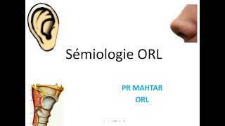 Semiologie ORL  Examen Laryngologique et Rhinologique FMPC [upl. by Tik20]