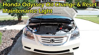 Honda Odyssey Oil Change amp Reset Maintenance Light 2005  2010 [upl. by Dlared431]