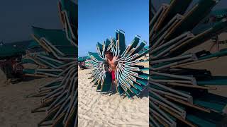 Guy carries 26 beach chairs all at once 😮👏  🎥 BVIRAL [upl. by Adle]