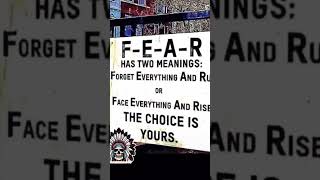 FEAR has two meanings [upl. by Glennis]