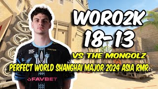 DRILLAS Woro2K 1813 vs The MongolZ Mirage  Perfect World Shanghai Major 2024 Asia  CS2 POV [upl. by Ahcsap]