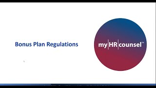 Bonus Plan Regulations  Boost Employee Retention amp Save Money [upl. by Rma]