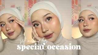 WATCH IN HD SELF MAKEUP FOR SPECIAL OCCASION  rustikamiana [upl. by Amsa]