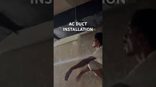 AC DUCT INSTALLATION airconditioner ducting hitachi hotel saran chapra [upl. by Eidur]