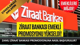 ZİRAAT BANKASI EMEKLİ PROMOSYON BAŞVURUSU NASIL YAPILIR ZİRAAT EMEKLİYE 5 000 TL PROMOSYON [upl. by Lledraw576]