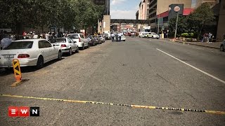 Cash in transit heist in the Johannesburg CBD [upl. by Zinn]