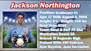 Jackson Northingtons Goalkeeper Highlights 20232024 Season Class of 2025 [upl. by Nosral495]