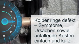 Kolbenringe defekt  Kosten Symptome amp Reparatur im Überblick [upl. by Girhiny]