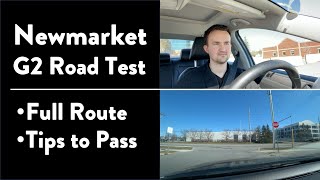 Newmarket G2 Road Test  Full Route amp Tips on How to Pass Your Driving Test [upl. by Elletnuahs]