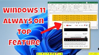 Microsoft Powertoys New Feature  Windows 11 Always On Top Feature  DeskPins Alternative [upl. by Neu]