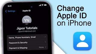 How To Change Apple ID On iPhone 2024 [upl. by Nnyleahs]