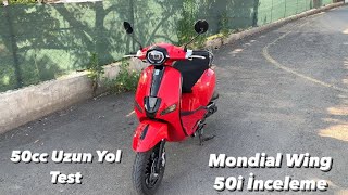 Mondial 50 Wing İ 2023  100 KM Uzun Yol  İnceleme [upl. by Siderf438]