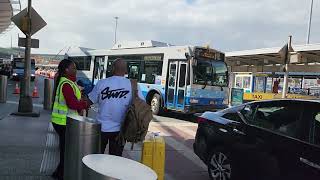 PANYNJ 745 Orion VII NG HEV on the Ride App Shuttle at JFK Airport Term 4 [upl. by Ydnab]