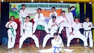 Neeraj Karate 🥋Classes😳 students did astonishing performance at Holy child public inter collegeMZN [upl. by Kreiner]